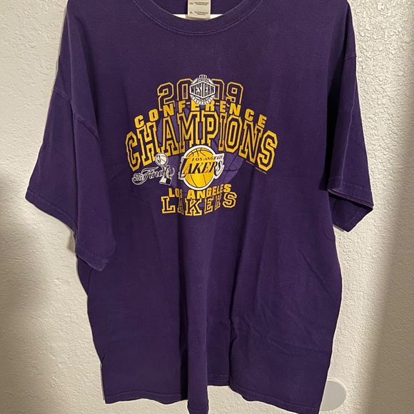 2009 Conference Champions LA Lakers Purple T.shirt Size XL - Picture 2 of 4